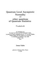 Quantum local asymptotic normality and other questions of quantum statistics