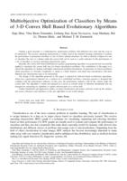 Multiobjective optimization of classifiers by means of 3D convex-hull-based evolutionary algorithms