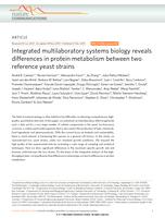 Integrated multilaboratory systems biology reveals differences in protein metabolism between two reference yeast strains