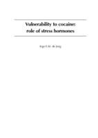 Vulnerability to cocaine: role of stress hormones