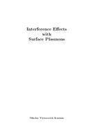 Interference effects with surface plasmons