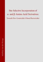 Site-selective incorporation of alpha- and beta-amino acid derivatives : towards new gramicidin S-based bactericides