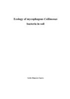 Ecology of mycophagous collimonas bacteria in soil