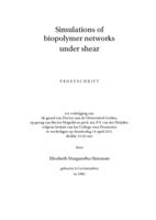 Simulations of biopolymer networks under shear