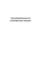 Psychopathology in Huntington's disease