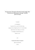 Nucleosome dynamics resolved with single-pair fluorescence resonance energy transfer spectroscopy