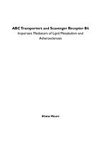 ABC transporters and scavenger receptor BI : important mediators of lipid metabolism and atherosclerosis