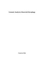 Genomic analysis of bacterial mycophagy