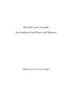 The old Greek of Isaiah : an analysis of its pluses and minuses