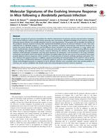 Molecular signatures of the evolving immune response in mice following a Bordetella pertussis infection