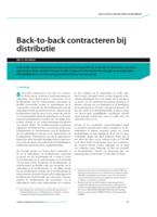 Back-to-back contracteren bij distributie