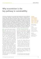 Why ecocentrism is the key pathway to sustainability