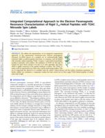 Integrated Computational Approach to the Electron Paramagnetic Resonance Characterization of Rigid 310-Helical Peptides with TOAC Nitroxide Spin Labels