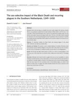 The Sex-Selective Impact of the Black Death and Recurring Plagues in the Southern Netherlands, 1349-1450