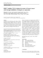 BMP-7 inhibits TGF-β-induced invasion of breast cancer cells through inhibition of integrin β3 expression