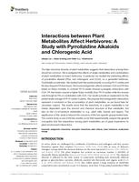 Interactions between Plant Metabolites Affect Herbivores: A Study with Pyrrolizidine Alkaloids and Chlorogenic Acid