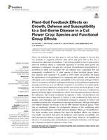 Plant-soil feedback effects on growth, defense and susceptibility to a soil-borne disease in a cut flower crop: species and functional group effects