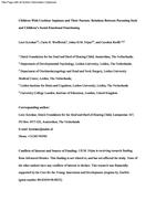 Children with cochlear implants and their parents: relations between parenting style and children's social-emotional functioning