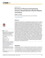 Dormitory of Physical and Engineering Sciences: Sleeping Beauties May Be Sleeping Innovations