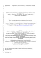 Peripheral physiological responses to subliminally presented negative affective stimuli: A systematic review