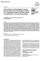 Fuel remains in archaeological context: expirimental and archaeological evidence for recognizing remains in hearts used by Iron Age farmers who lived in peatlands