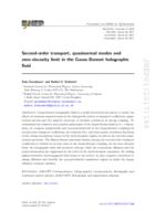 Second-order transport, quasi normal modes and zero-viscosity limit in the Gauss-Bonnet holographic fluid