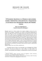 O Sudeste Asiático e o Índico: reflexões sobre trânsitos linguísticos e travessias culturais nas tradições orais em Timor-Leste