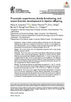 Traumatic experiences, family functioning and mood disorder development in bipolar offspring.