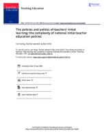 The policies and politics of teachers’ initial learning: the complexity of national initial teacher education policies