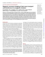 Magnetic resonance imaging of spin-wave transport and interference in a magnetic insulator