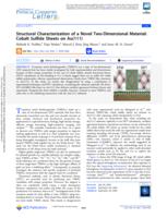 Structural characterization of a novel two-dimensional material: cobalt sulfide sheets on Au(111)