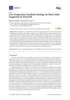 Low-temperature synthesis strategy for MoS2 slabs supported on TiO2(110)