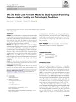 The 3D brain unit network model to study spatial brain drug exposure under healthy and pathological conditions