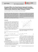 Energetic Effects of a Closed System Approach Including Explicit Proton and Electron Acceptors as Demonstrated by a Mononuclear Ruthenium Water Oxidation Catalyst