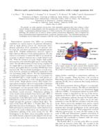 Electro-optic polarization tuning of microcavities with a single quantum dot