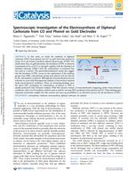 Spectroscopic Investigation of the Electrosynthesis of Diphenyl Carbonate from CO and Phenol on Gold Electrodes