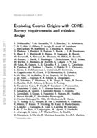 Exploring cosmic origins with CORE: Survey requirements and mission design