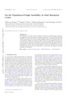 On the Papaloizou-Pringle instability in tidal disruption events