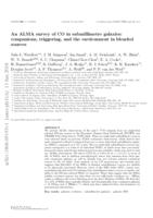 An ALMA survey of CO in submillimetre galaxies: companions, triggering, and the environment in blended sources