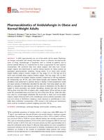 Pharmacokinetics of Anidulafungin in Obese and Normal-Weight Adults