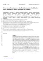 Observational constraints on the physical nature of submillimetre source multiplicity: chance projections are common