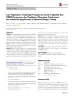 Can Population Modelling Principles be Used to Identify Key PBPK Parameters for Paediatric Clearance Predictions? An Innovative Application of Optimal Design Theory