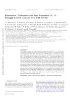 Kinematics, turbulence, and star formation of z ~ 1 strongly lensed galaxies seen with MUSE