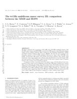 The 6-GHz Multibeam Maser Survey III: Comparison between the MMB and HOPS