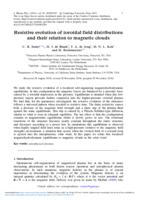 Resistive evolution of toroidal field distributions and their relation to magnetic clouds