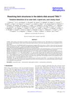 Resolving faint structures in the debris disk around TWA 7:  Tentative detections of an outer belt, a spiral arm, and a dusty cloud