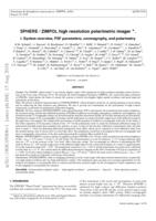 SPHERE/ZIMPOL high resolution polarimetric imager. I. System overview, PSF parameters, coronagraphy, and polarimetry