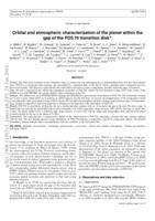 Orbital and atmospheric characterization of the planet within the gap of the PDS 70 transition disk