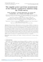 The angular power spectrum measurement of the Galactic synchrotron emission using the TGSS survey