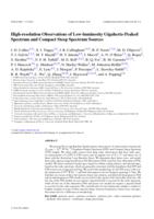 High-resolution observations of low-luminosity gigahertz-peaked spectrum and compact steep-spectrum sources